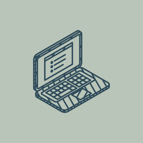 Isometric illustration of a laptop