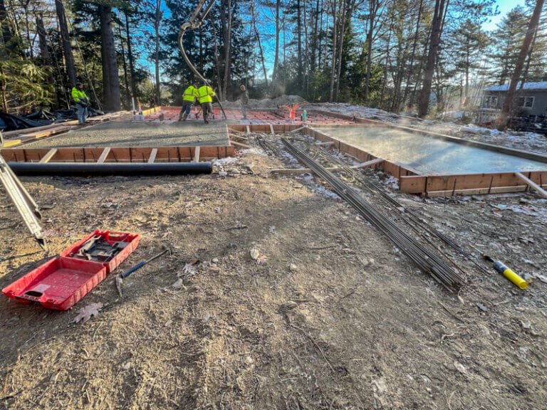 Photo of the Hines team doing site work prep for a residential home